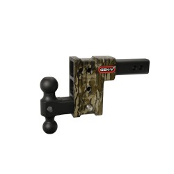 GEN-Y Mega-Duty 16K 5 Inch Drop Adjustable Trailer Hitch Dual-Ball 2 Inch Tow Receiver Mount 2K TW Mossy Oak Hydro Dipped Heavy Duty Truck TJ-GH-513-MO GH-051