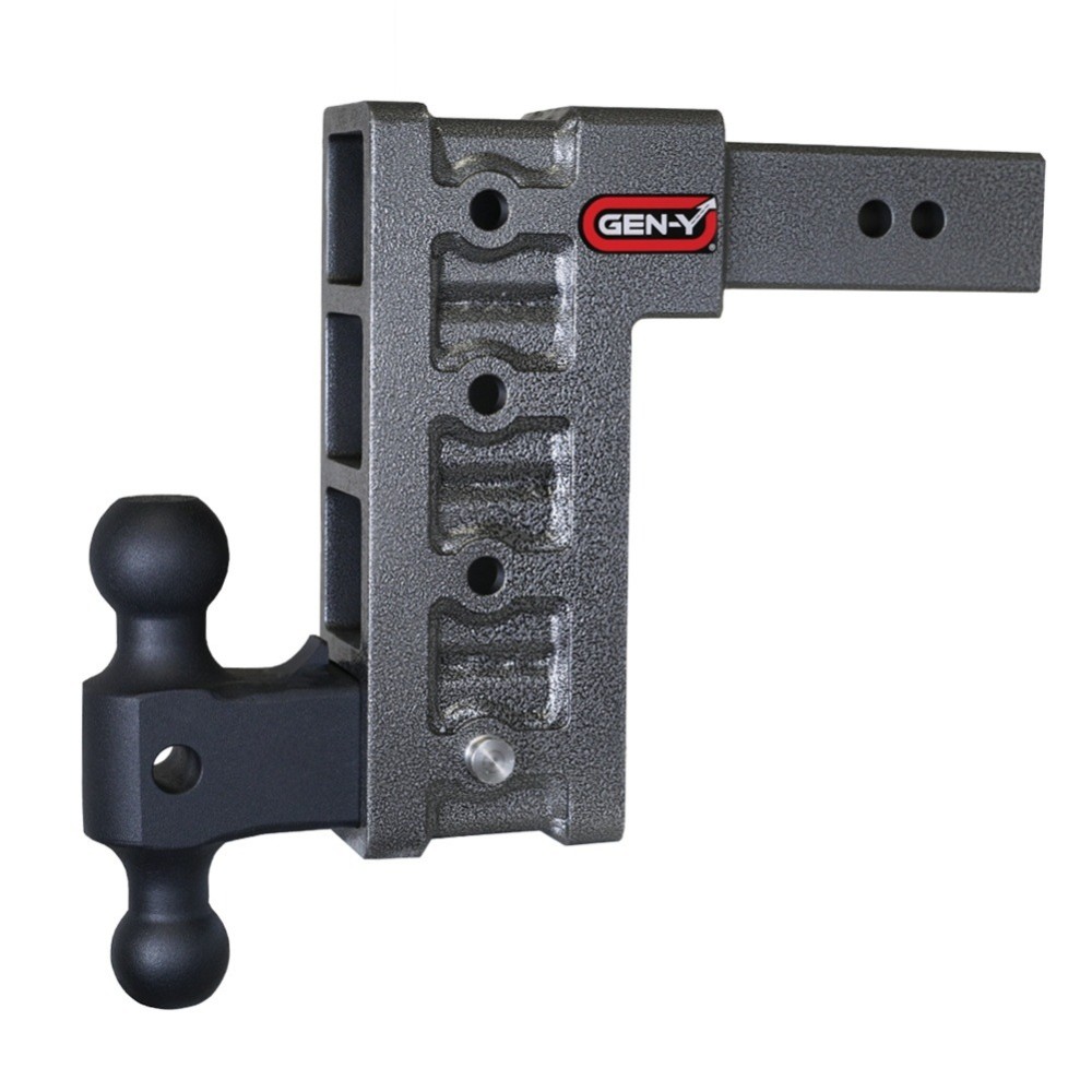 GEN-Y Mega-Duty 21K 9 Inch Drop Adjustable Dual-Ball Trailer Hitch