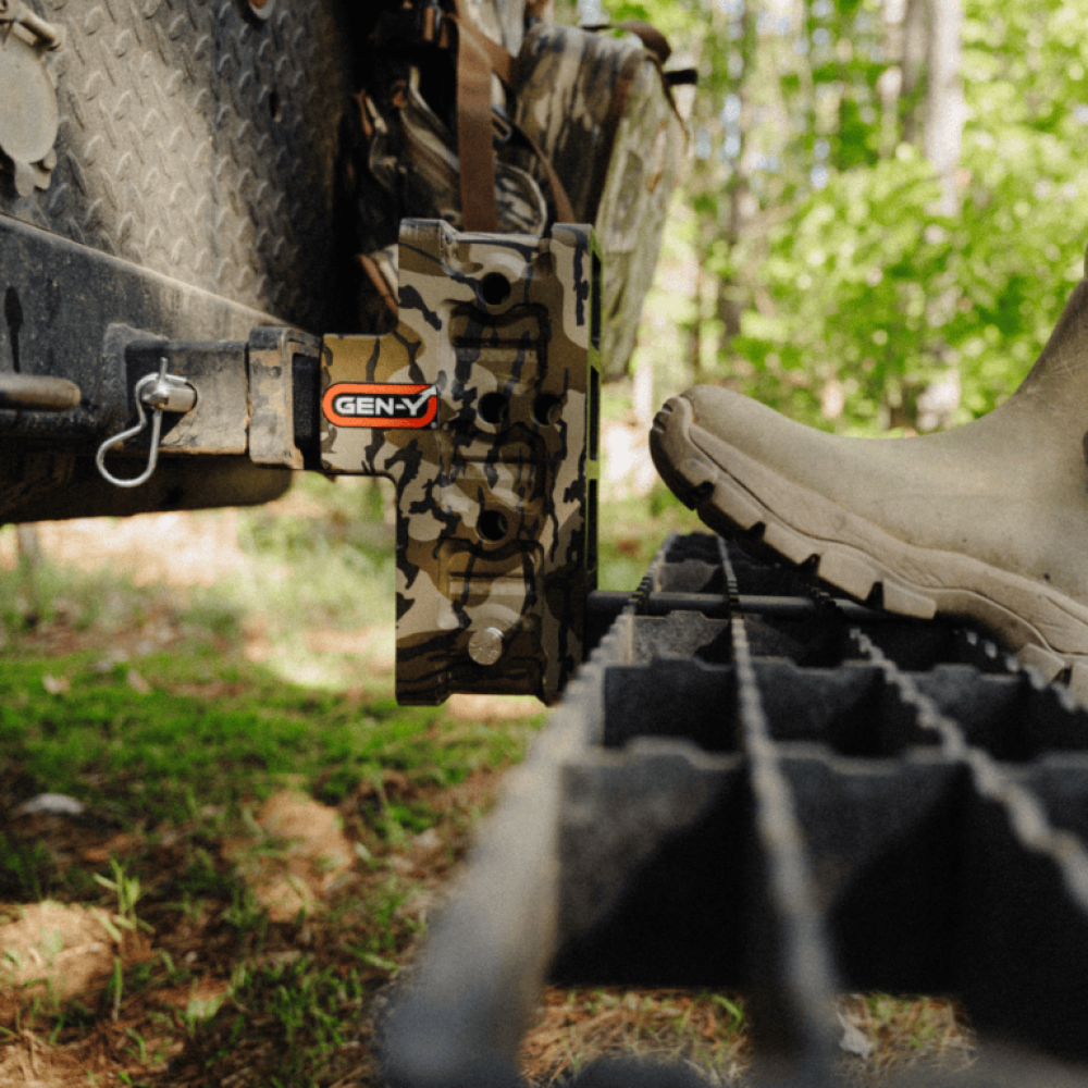 GEN-Y Mega-Duty 16K Mossy Oak Trailer Hitch GEN-Y Mega-Duty 16K Mossy Oak hydro dipped adjustable trailer hitch 5″ drop dual-ball