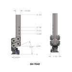 GEN-Y 25K Round Gooseneck Coupler for 2-5/16" Ball with 2.5" Offset GEN-Y 25K Round Gooseneck Coupler with Spartan Torsion-Flex and SnapLatch