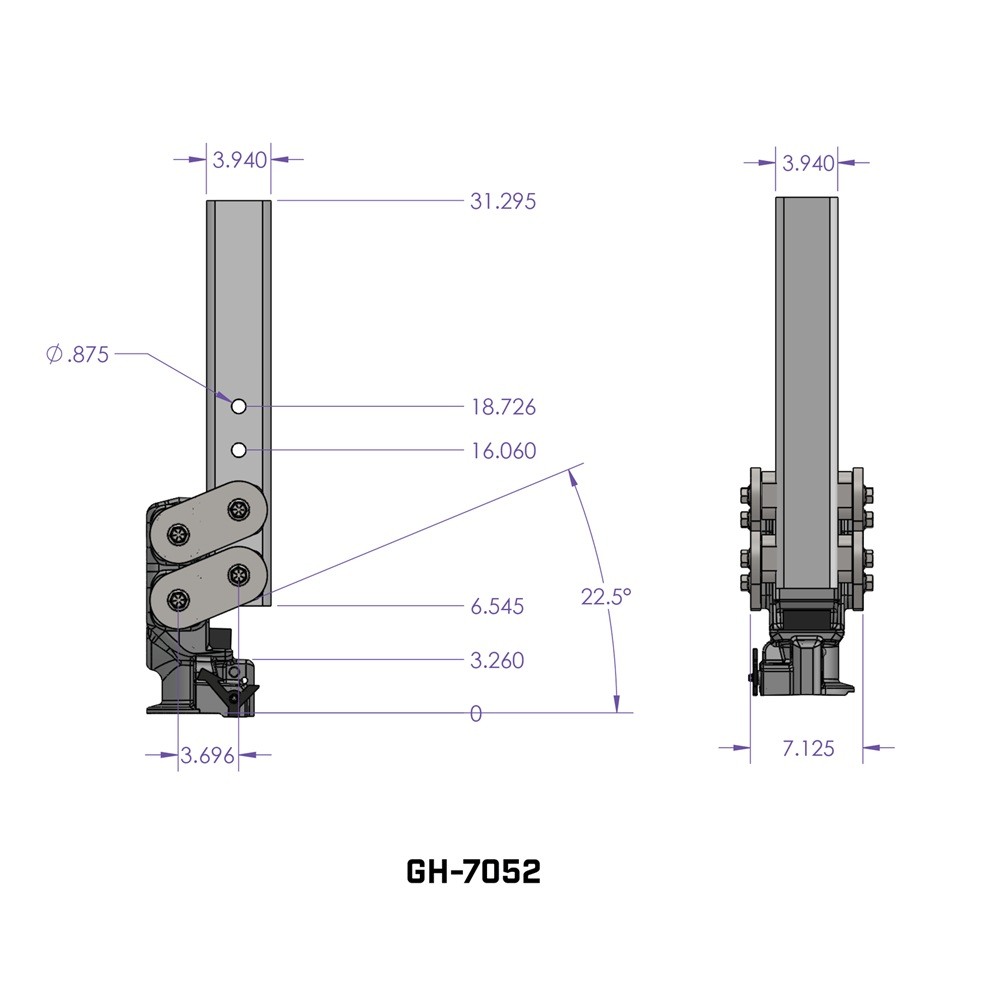 GEN-Y Spartan 25K Torsion-Flex Gooseneck Coupler 2-5/16" Ball 4.5K TW GEN-Y 25K Gooseneck Trailer Coupler with 2-5/16" Ball and Spartan Torsion-Flex