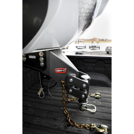 GEN-Y 3/8" x 84" Fifth Wheel to Gooseneck Safety Chain – Heavy Duty Towing Chain GEN-Y Executive 3/8" x 84" Fifth to Gooseneck Safety Chain with Grade 70 Hooks