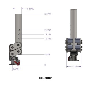 GEN-Y 25K Round Gooseneck Trailer Coupler with SnapLatch and Torsion-Flex