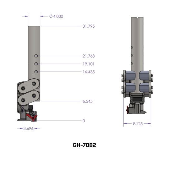 GEN-Y 25K Round Gooseneck Hitch – 2.5" Offset, SnapLatch Coupler, Torsion-Flex GEN-Y 25K Round Gooseneck Trailer Coupler with SnapLatch and Torsion-Flex