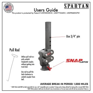 GEN-Y 25K Round Gooseneck Trailer Coupler with SnapLatch and Torsion-Flex
