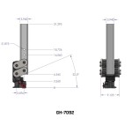 GEN-Y Spartan 30K Torsion-Flex Gooseneck Trailer Coupler with SnapLatch GEN-Y 30K Square Gooseneck Coupler with Torsion-Flex and SnapLatch
