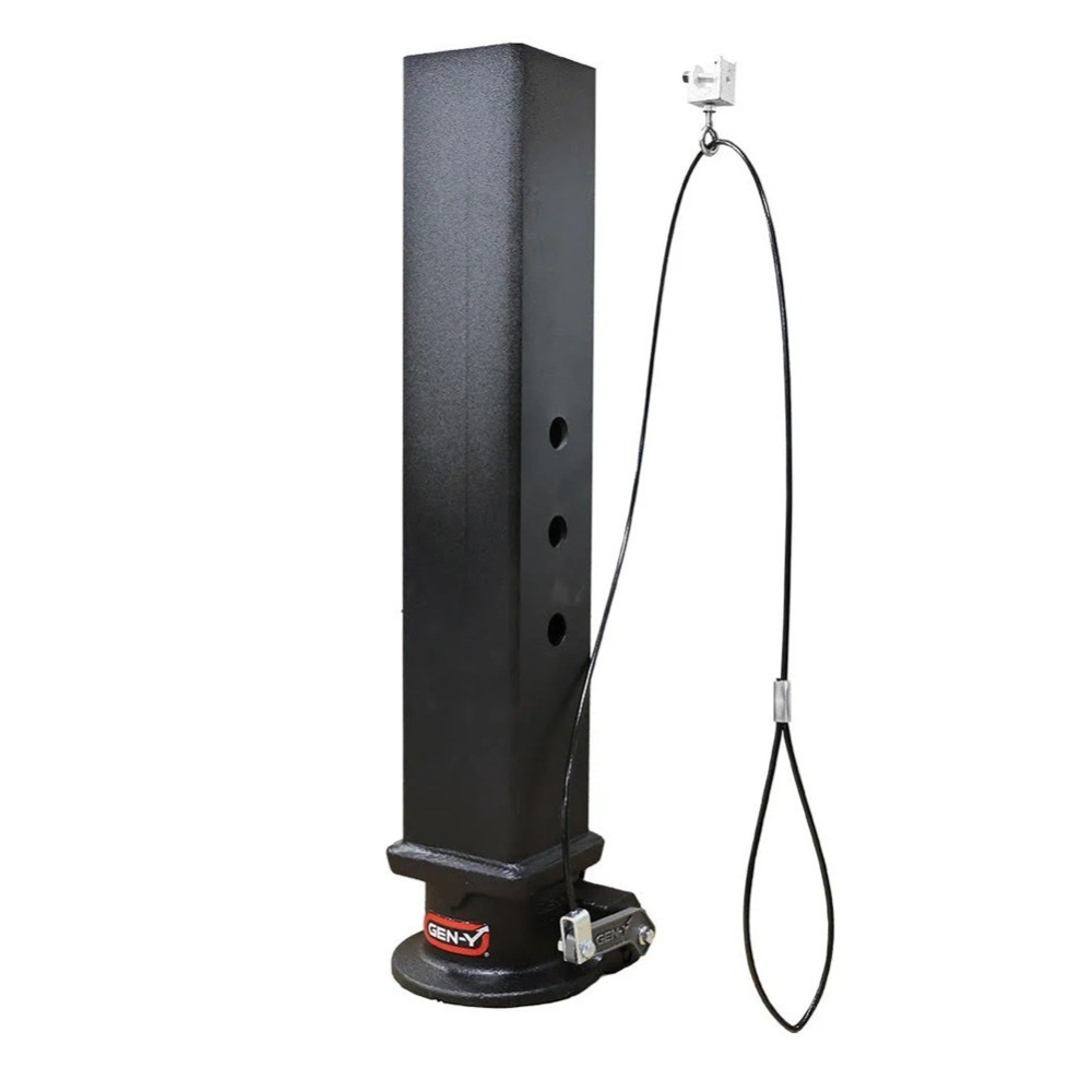 Gen‑Y 30K round gooseneck trailer coupler with SnapLatch 2‑5/16″ ball and 8.5K tongue weight
