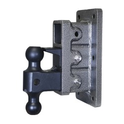 GEN-Y Mega-Duty 21K 2.5 Inch Bolt-On 6 Inch Drop Hitch w/ Pintle Lock Dual-Ball 3K TW Heavy Duty Truck TJ-GH-723 GH-061 GH-062