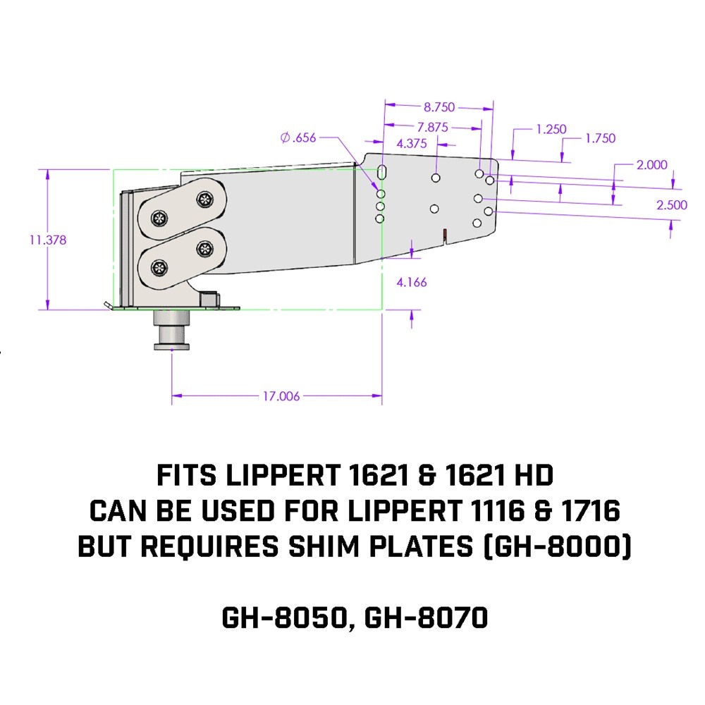 GEN-Y Executive 30K Pin Box Replacement for Lippert 1621/1621HD – 4.5K Pin Weight GEN-Y 30K Fifth Wheel Pin Box for Lippert 1621/1621HD with Torsion-Flex
