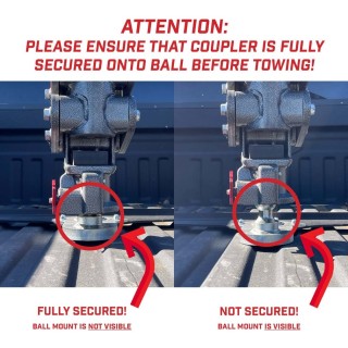 GEN-Y 30K Executive Fifth Wheel to Gooseneck Hitch Pin Box for Lippert 1621