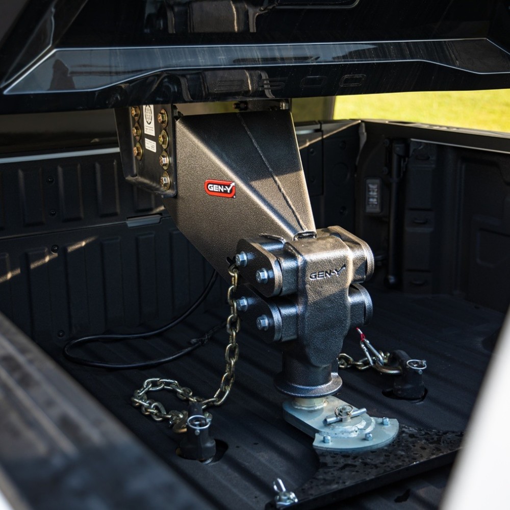 GEN-Y Executive 30K Pin Box for Lippert Rhino – Gooseneck Adapter with Torsion-Flex GEN-Y 30K 5th Wheel to Gooseneck Pin Box for Lippert Rhino – Torsion-Flex SnapLatch