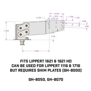 GEN-Y 30K Pin Box for Lippert 1621 1621HD with TORSION-FLEX GEN-Y 30K Fifth Wheel Pin Box for Lippert 1621/1621HD – Shock Absorbing Torsion-Flex Upgrade
