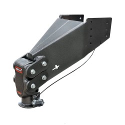 Gen-Y 30K 5th Wheel to Gooseneck Hitch Pin Box For Lippert Rhino 2-5/16" Goose Ball Adapter Coupler Shock Absorbing Auto Snap Latch 6.5K Pin Weight Executive Torsion Flex Pin Box Replacement