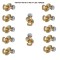 GEN-Y EXECUTIVE Fifth Wheel Pin Box Bolt Installation Kit – 48 Piece Steel Hardware GEN-Y EXECUTIVE Pin Box Bolt Kit – Grade 8 Steel Bolts Nuts Washers for Fifth Wheel