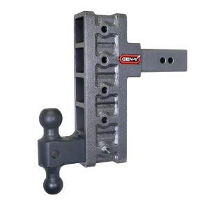 GEN-Y Mega-Duty 21K Adjustable Drop Hitch Dual Ball 3K TW GEN-Y Mega-Duty 21K Adjustable Drop Hitch 3″ Rise 9″ Drop Dual Ball