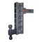 GEN-Y Mega-Duty 21K 3in Rise 12in Drop Dual-Ball Trailer Hitch GEN-Y Mega-Duty 21K adjustable trailer hitch with 3in rise and 12in drop, dual-ball mount