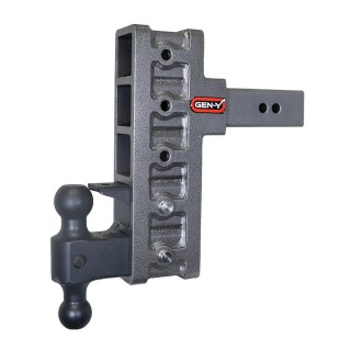GEN-Y Mega-Duty 21K Adjustable Hitch Dual-Ball Pintle Lock GEN-Y Mega-Duty 21K adjustable drop rise hitch with dual-ball and pintle lock