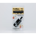 TurnNBurn side-wind drill-powered landing gear adapter kit with quick-release locking pin for semi-trailer landing gear