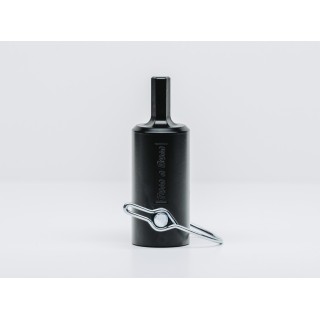 TurnNBurn side-wind drill-powered landing gear adapter kit with quick-release locking pin for semi-trailer landing gear