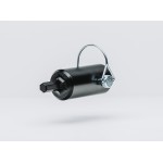TurnNBurn side-wind drill-powered landing gear adapter kit with quick-release locking pin for semi-trailer landing gear