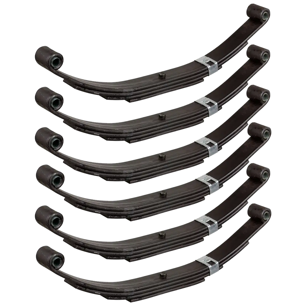 Lippert Triple Axle Suspension Kit with 1.75" Tube, 35" Spacing, 1,400 lb Leaf Springs Lippert triple axle suspension kit 1.75" tube, 35" spacing, 20-1/2" unloaded leaf springs, Dexter, Alko, Rockwell