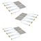 Lippert Triple Axle Suspension Kit, 1.75" Tube, 3,500 lb Leaf Springs (24-7/8"), Long Equalizer, Hangers & Hardware