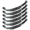 Lippert 6-Pack 26" Double-Eye Leaf Springs, 2,600 lbs each, Dexter 072-026-00