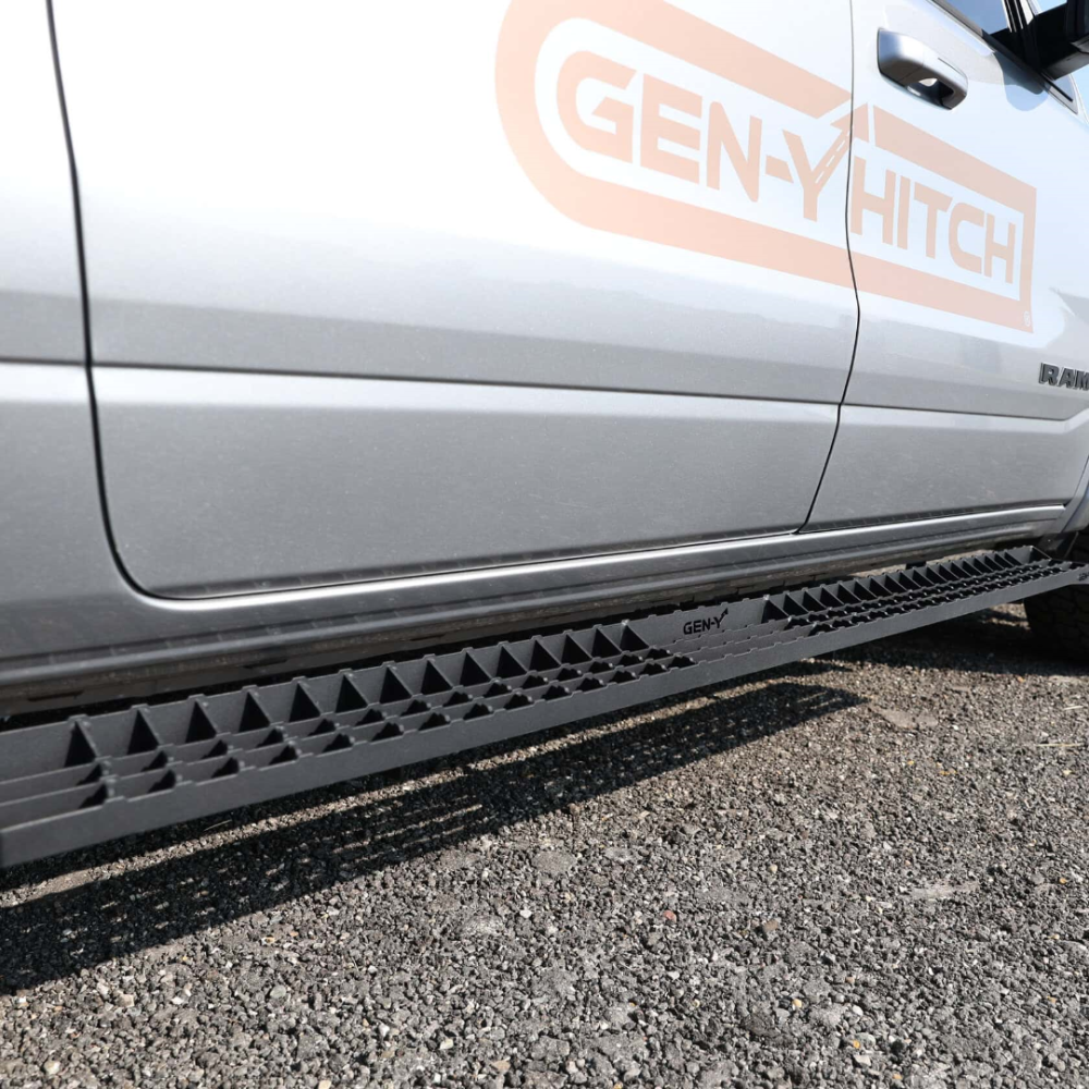 GEN-Y Running Boards – Heavy-Duty Truck Steps for Ford F-Series Crew Cab GEN-Y Running Boards for Ford F-150 F-250 F-350 Crew Cab – Black Steel Step Kit
