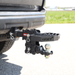 GEN-Y Phantom Serrated Hitch Step 2″ Shank 400 lb Capacity GEN-Y Phantom serrated hitch step 2 inch shank 12 inch wide 400 lb capacity black steel