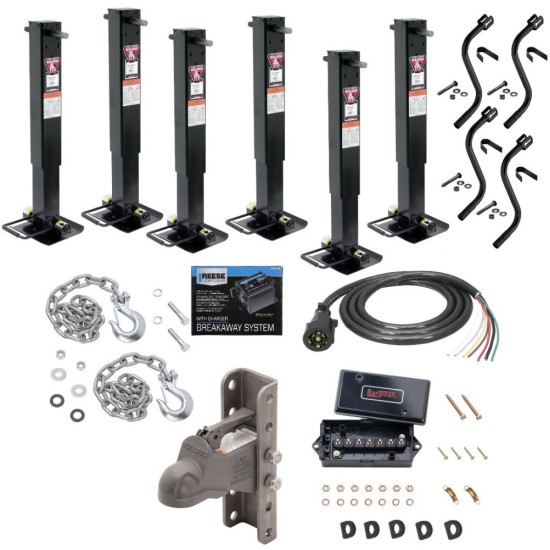 182701 182701 182701 182701 50-67-005 14-715810 50-85-320 A2565C0317 49151 Bulldog VIP 1 Trailer Jack Package 25K Rating Per Jack Breakaway 7-Way Wiring Channel Coupler Junction Box and Chains VIP 1 Trailer Jack Package 25K Rating Per Jack w/ Breakaway, 7-Way Wiring, Channel Coupler, Junction Box and Chains