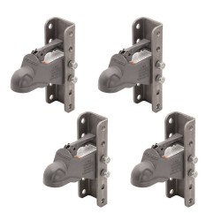 Bulldog 4x 14K Cast Head Trailer Coupler for 2-5/16" Ball 5-Position Adjustable Channel