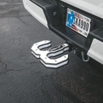 GEN-Y Hulk Tow Hook and Hitch Step Combo with GH0071 Reducer Sleeve – 16,000 lb Capacity GEN-Y Hulk 16K Tow Hook and Hitch Step with 2" Receiver, White Finish, Reducer Sleeve Included