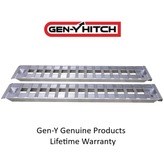 GEN-Y 8 Ft Aluminum Loading Ramps – 5,000 lb Per Ramp – USA Made GEN-Y Hitch 8 Ft Heavy-Duty Aluminum Loading Ramp Set 15 x 96, 10K Capacity