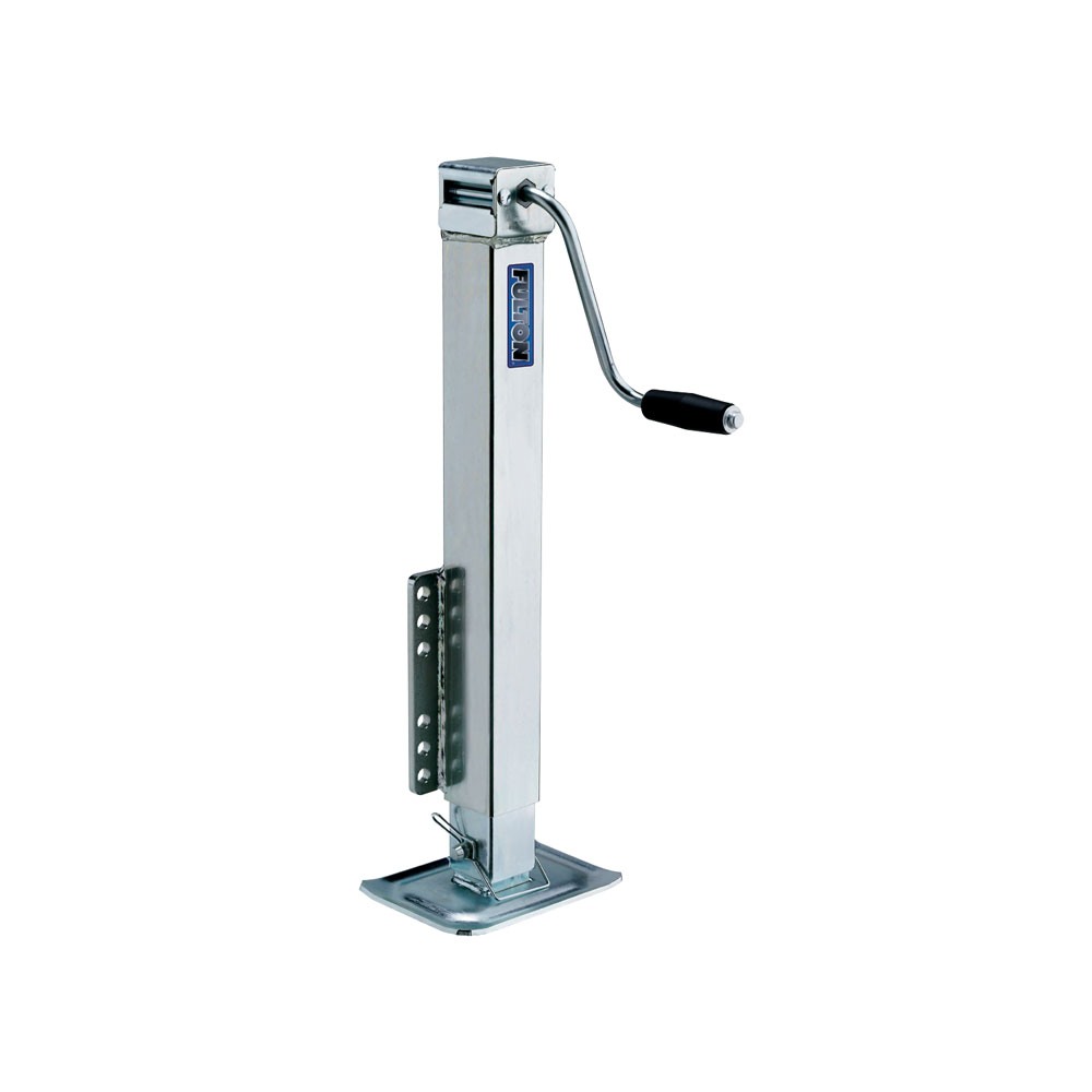 Fulton 5K Fixed Mount Square Trailer Jacks 4-Pack with Sidewind Handle and 28" Travel