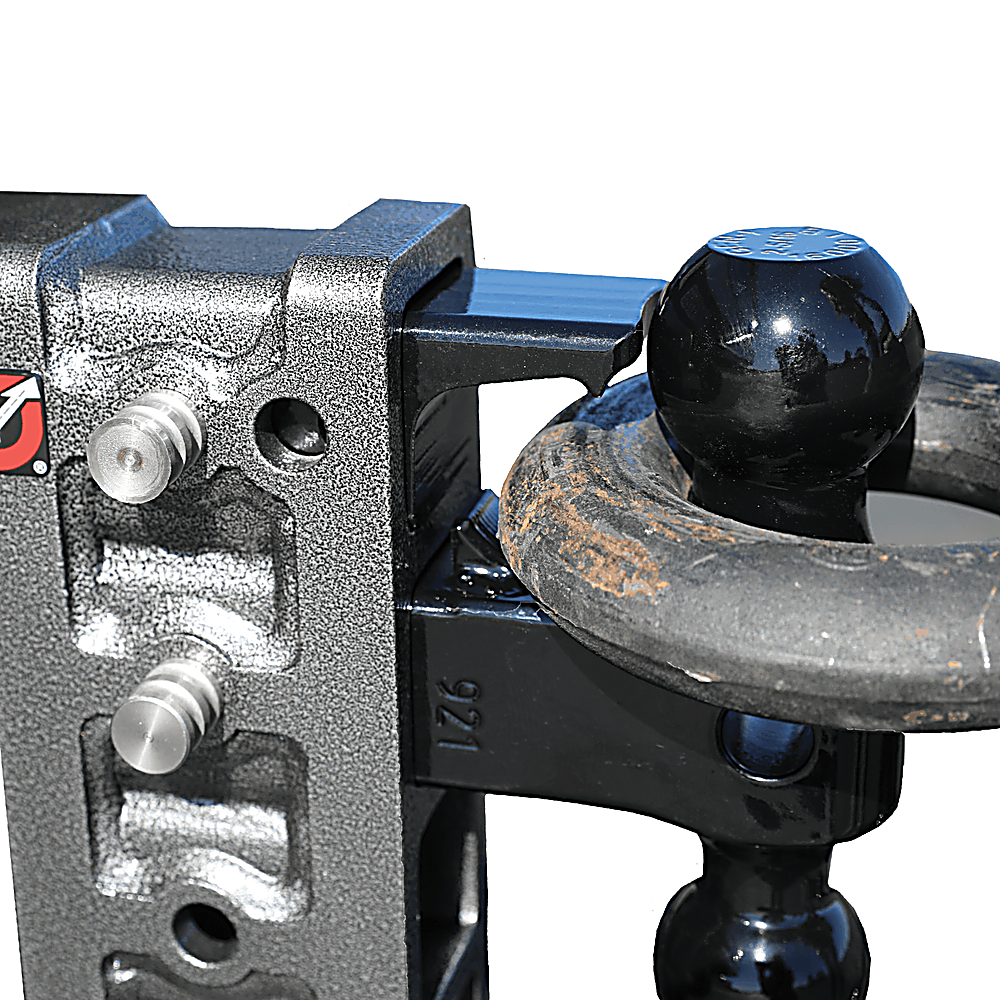 GEN-Y Mega-Duty 32K 6″ Drop Adjustable Dual-Ball Trailer Hitch 3″ Receiver GEN-Y Mega-Duty 32K 6 Inch Drop Adjustable Dual-Ball Trailer Hitch 3 Inch Receiver