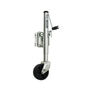 Fulton 1200 lb Swivel Marine Jack with 10" Lift and Sidewind Crank Fulton 1.2K Bolt-On Swivel Marine Trailer Jack with 6" Caster Wheel