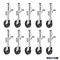 Fulton 10x 1,200 lb Bolt-Thru Swivel Trailer Jacks with 10" Lift & 8" Caster Wheel Fulton 1.2K Bolt-Thru Swivel Trailer Jack with 10" Lift and 8" Caster Wheel – 10-Pack