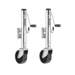 Fulton 2-Pack 1,200 lb Trailer Jack with Swivel Mount and 10" Lift Fulton 1.2K Marine Trailer Jacks with Bolt-Thru Swivel and 6" Wheels