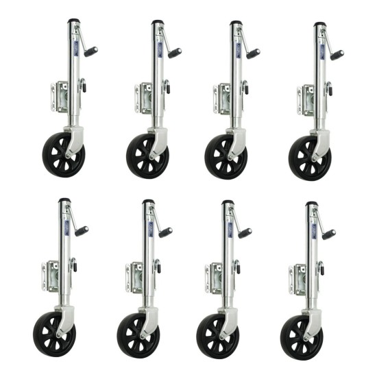 Fulton Marine Utility Trailer Jack 8 Pack 1,500 LB Sidewind 10 Inch Lift