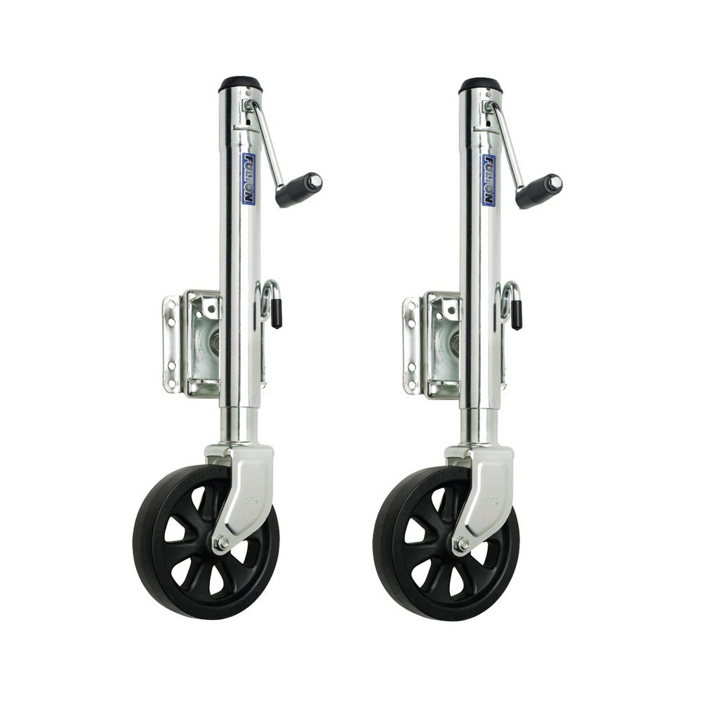 Fulton 1.5K Marine Trailer Jack with 10 Inch Lift and 8 Inch Caster Wheel
