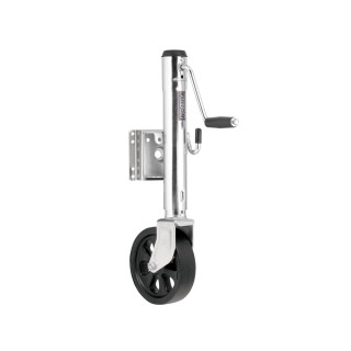Fulton 1,500 lb Trailer Jack Sidewind with 8" Wheel & Zinc Finish – 4 Pack Fulton 1.5K marine trailer jack with 8 inch spoked wheel and 12 inch lift