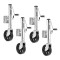 Fulton 1,500 lb Trailer Jack Sidewind with 8" Wheel & Zinc Finish – 4 Pack Fulton 1.5K marine trailer jack with 8 inch spoked wheel and 12 inch lift