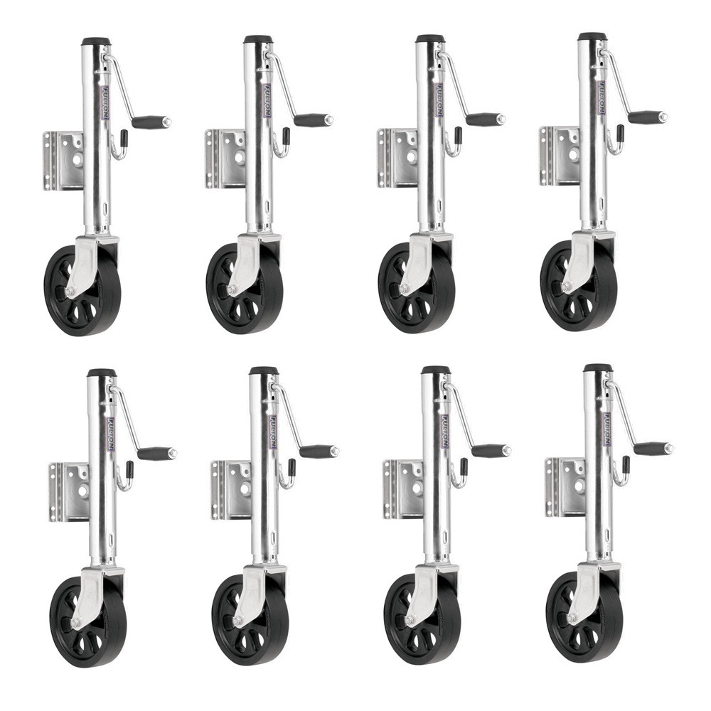 Fulton Marine Trailer Jack 1,500 lbs with 8" Wheel and 12" Lift – Set of 8 Fulton 1.5K Marine Trailer Jack with 8-Inch Wheel and 12-Inch Lift – 8 Pack
