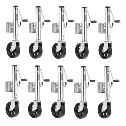 Fulton 10x 1.5K Bolt Thru Swivel Trailer Jack w/ 12" Lift and 8" Caster Wheel Fulton 10x 1.5K Bolt Thru Swivel Trailer Jack w/ 12" Lift and 8" Caster Wheel