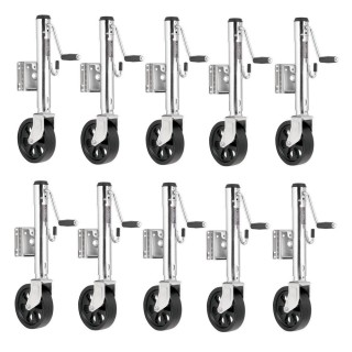 Fulton 10x 1.5K Bolt-Thru Swivel Marine Trailer Jacks – 12" Lift & 8" Wheel Fulton 1.5K Swivel Marine Trailer Jack 10-Pack with 12 Inch Lift and 8 Inch Wheel
