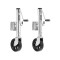 Fulton 1.5K Bolt-On Marine Trailer Jack with Sidewind Crank and Caster Wheel Fulton 1.5K Bolt-Thru Swivel Marine Trailer Jack with 12" Lift and 8" Wheel