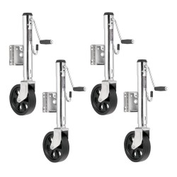 Fulton 4x 1.5K Bolt Thru Swivel Trailer Jack w/ 12" Lift and 8" Caster Wheel Fulton 4x 1.5K Bolt Thru Swivel Trailer Jack w/ 12" Lift and 8" Caster Wheel