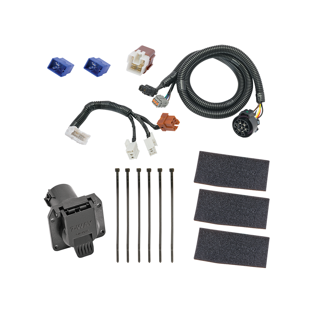 For 2005-2023 Nissan Frontier 7-Way RV Wiring kit by: Tekonsha For 2005-2023 Nissan Frontier 7-Way RV Wiring + Tekonsha Prodigy P3 Brake Control + Plug & Play BC Adapter (For (Canada Only) Models) By Tekonsha