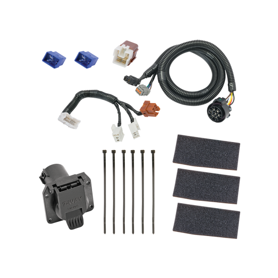 For 2005-2023 Nissan Frontier 7-Way RV Wiring kit by: Tekonsha For 2005-2023 Nissan Frontier 7-Way RV Wiring + Tekonsha Prodigy P3 Brake Control + Plug & Play BC Adapter (For (Canada Only) Models) By Tekonsha