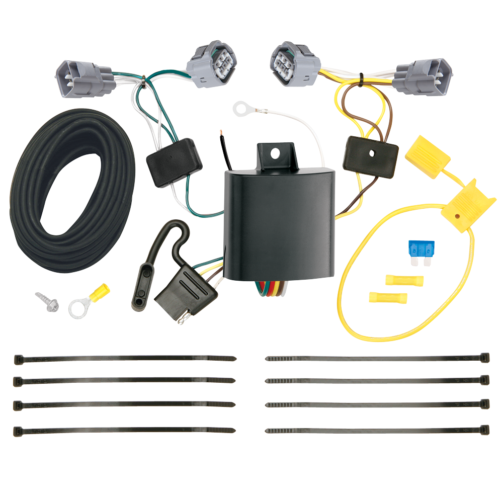 For 2014-2018 Jeep Cherokee 7-Way RV Wiring kit by: Tekonsha For 2014-2018 Jeep Cherokee 7-Way RV Wiring + Tekonsha Brakeman IV Brake Control + Plug & Play BC Adapter By Tekonsha